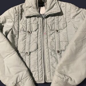 Light Gray Quilted Jacket